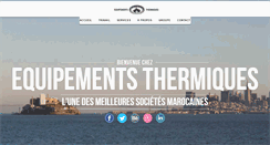 Desktop Screenshot of equipements-thermiques.com